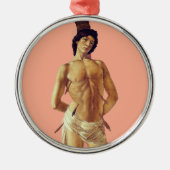 St. Sebastiaan door Boticelli, gehercontextualisee Metalen Ornament (Voorkant)