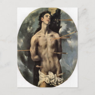 St. Sebastiaan door El Greco Ansichtkaart Briefkaart