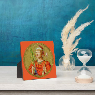 St. Sebastiaan (SNV 24) (Rond beeld) 13,3x13,3 cm Fotoplaat