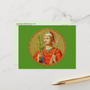 St. Sebastiaan (SNV 24) (Rond beeld) Horizontaal P Briefkaart