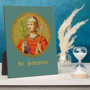 St. Sebastiaan (SNV 24) (Ronde Afbeelding) 8"x10" Fotoplaat
