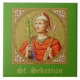 St. Sebastiaan (SNV 24) Tegel 3 Tegeltje