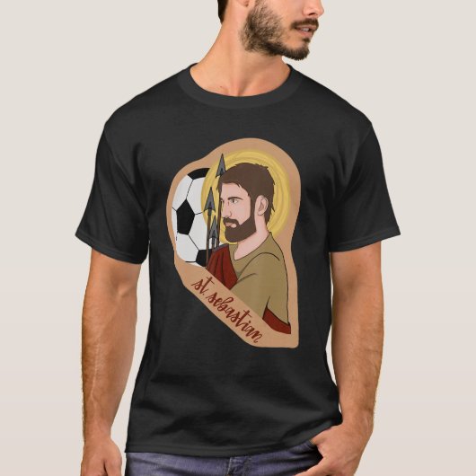 St Sebastian Archery Archer Catholic Patron Saint  T-shirt (Voorkant)