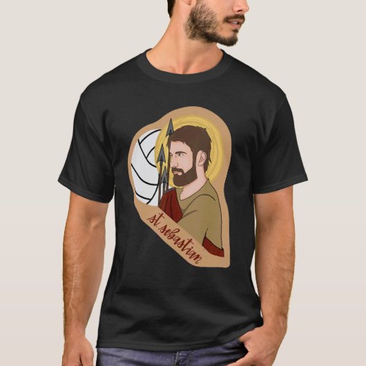 St Sebastian Boogschieten Boogschutter Katholieke T-shirt (Voorkant)