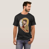 St Sebastian Boogschieten Boogschutter Katholieke T-shirt (Voorkant volledig)
