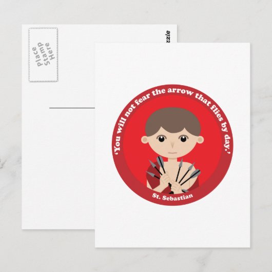 St. Sebastian Briefkaart (Voorkant / Achterkant)