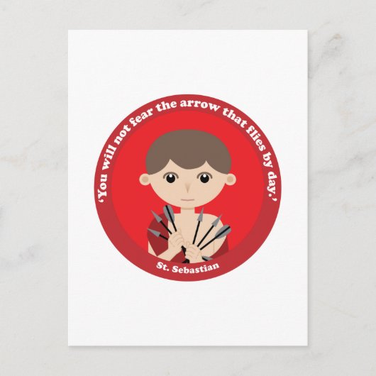 St. Sebastian Briefkaart (Voorkant)
