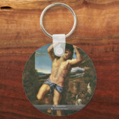 St. Sebastian By Domenichino Sleutelhanger (Voorkant)