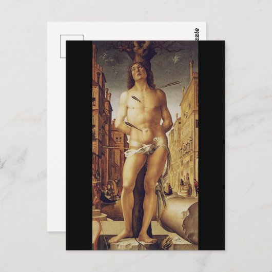 St Sebastian by Liberale Da Verona Briefkaart (Voorkant / Achterkant)