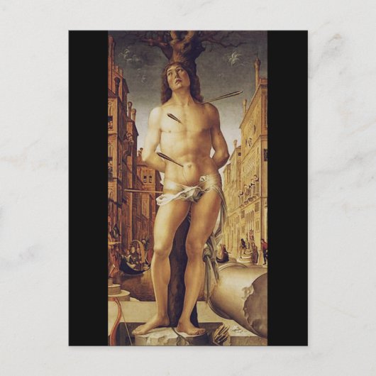 St Sebastian by Liberale Da Verona Briefkaart (Voorkant)
