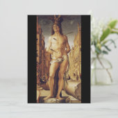 St Sebastian by Liberale Da Verona Feestdagenkaart (Staand voorkant)