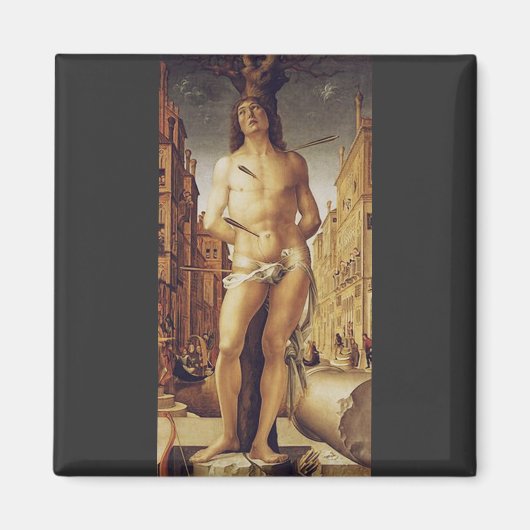 St Sebastian by Liberale Da Verona Magneet (Voorkant)