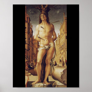 St Sebastian by Liberale Da Verona Poster