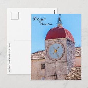 St Sebastian Church in Trogir - Dalmatia, Kroatië Briefkaart