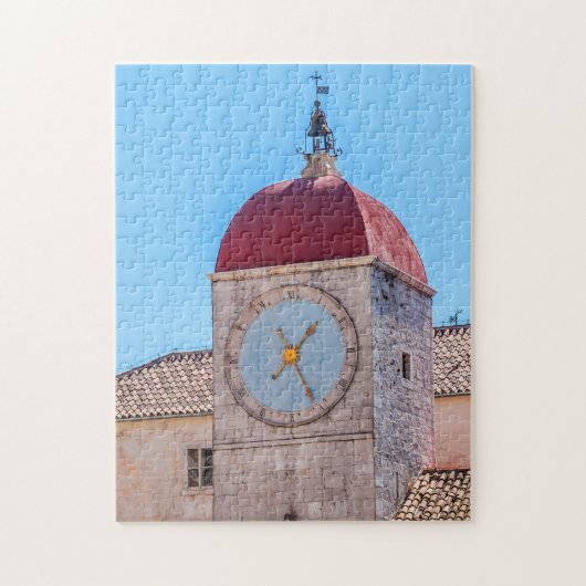 St Sebastian Church in Trogir - Dalmatia, Kroatië Legpuzzel (Verticaal)