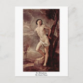 St. Sebastian door Guido Reni Briefkaart (Voorkant)