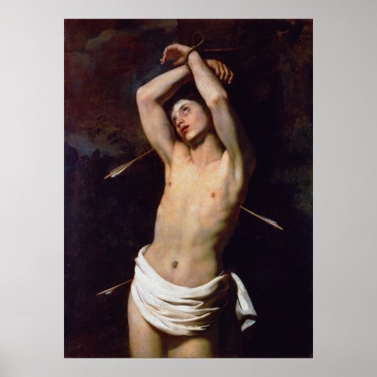 St Sebastian door Nicolas Regnie Poster (Voorkant)