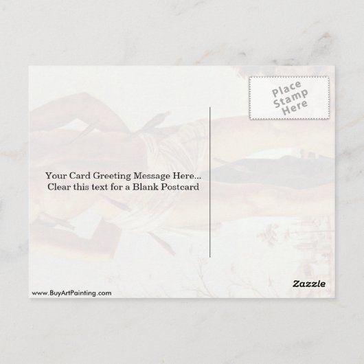 St. Sebastian door Sandro Botticelli Briefkaart (Achterkant)