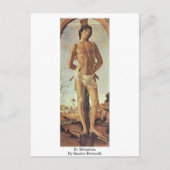 St. Sebastian door Sandro Botticelli Briefkaart (Voorkant)