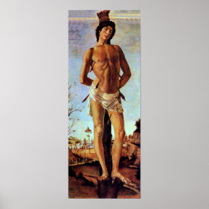 St. Sebastian door Sandro Botticelli Poster