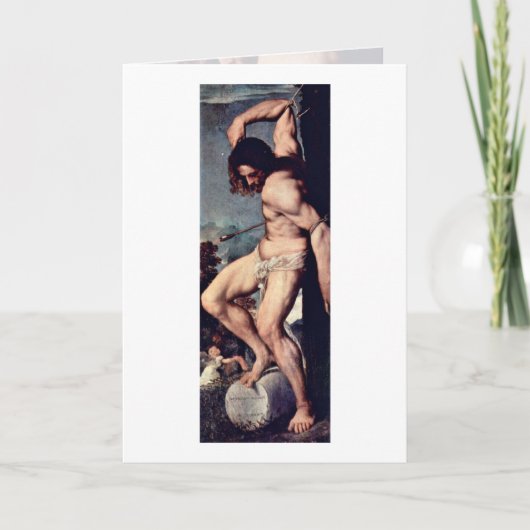 St. Sebastian door Titian Kaart (Voorkant)