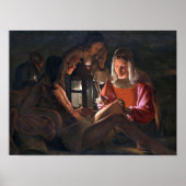 St. Sebastian Embraced by Irene, La Tour Poster (Voorkant)