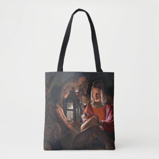 St. Sebastian Embraced by Irene, La Tour Tote Bag (Voorkant)