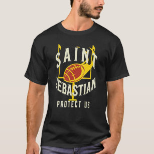 St Sebastian Patron Saint of Football Players Spor T-shirt