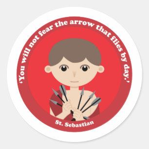 St. Sebastian Ronde Sticker
