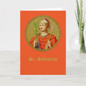 St. Sebastian (SNV24) (RndIm) Blank Wenskaart Kaart (Voorkant)