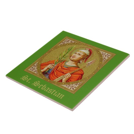 St. Sebastian (SNV 24) Tile 3 Tegeltje (Zijkant)
