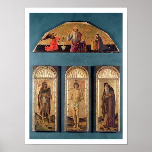 St. Sebastian tussen St. John de Baptist en St. Poster (Voorkant)