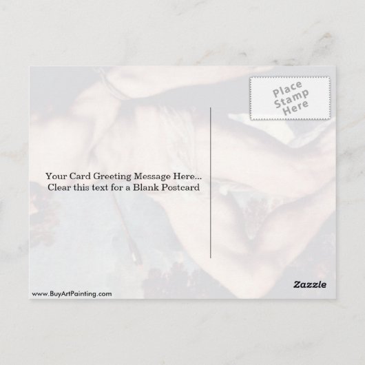 St. Sebastian van Titian Briefkaart (Achterkant)