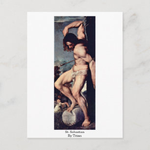 St. Sebastian van Titian Briefkaart