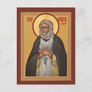 St. Seraphim of Sarov Prayer Card Briefkaart