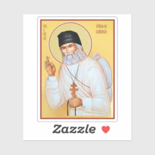 St. Seraphim van Sarov Icon Vinyl Sticker