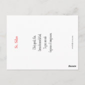 St. Silas Prayer Card Briefkaart (Achterkant)