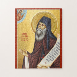 St. Silouan de Athonite Orthodoxe Christelijke Ico Legpuzzel