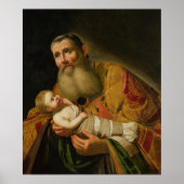 St. Simeon presenteert de Baby Christus Poster (Voorkant)