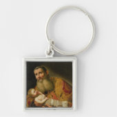 St. Simeon presenteert de Baby Christus Sleutelhanger (Voorkant)