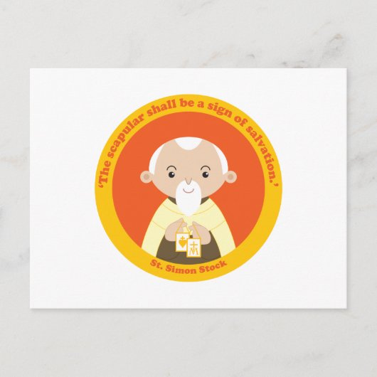 St. Simon Stock Briefkaart (Voorkant)