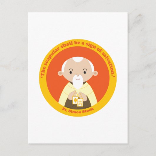 St. Simon Stock Briefkaart (Voorkant)