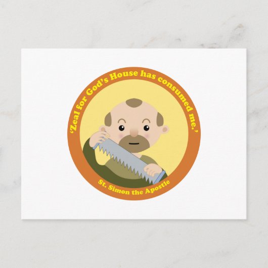 St. Simon the Apostle Briefkaart (Voorkant)
