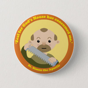 St. Simon the Apostle Ronde Button 5,7 Cm