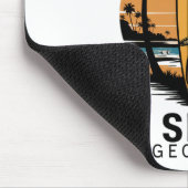 St Simons Beach Georgia Surfen Surfer _1 Muismat (Hoek)
