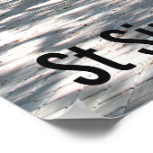 St Simons GA Wandering Oak Foto Poster (Hoek)