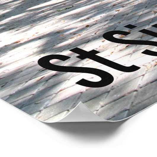 St Simons GA Wandering Oak Foto Poster (Hoek)