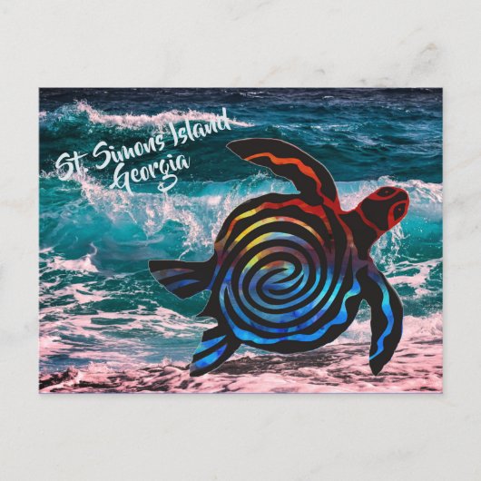 St. Simons Island briefkaart (Voorkant)