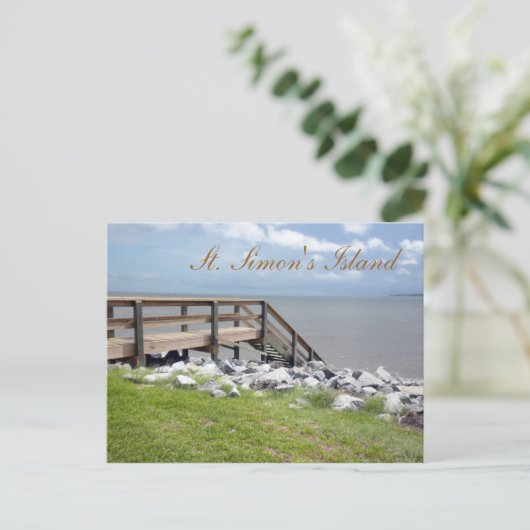 St. Simon's Island Briefkaart (Staand voorkant)