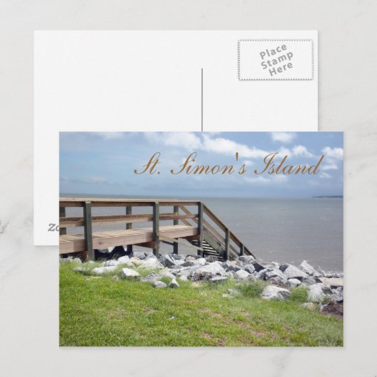 St. Simon's Island Briefkaart (Voorkant / Achterkant)